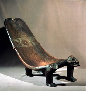 Duho ünnepi székhely, Taino, Haiti Köztársaság, 15. század (fa)