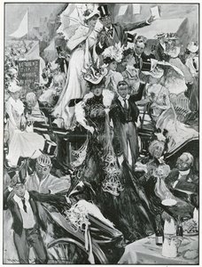 Eton és Harrow krikettmérkőzés (litográfia) alkotó: Hal Hurst