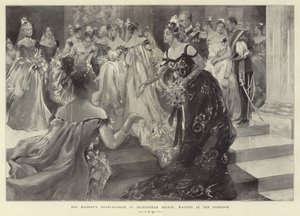 Őfelsége szalonja a Buckingham-palotában (metszet) alkotó: Hal Hurst