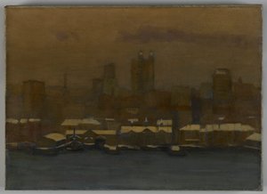 River Front, New York in Winter, 1912 körül alkotó: Hamilton Easter Field