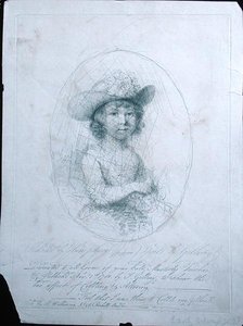 Vázlat, James Gillray (1757-1815) elrontva, 1781 (ezüstpont papíron) alkotó: Hannah Humphrey