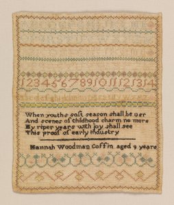 Mintavevő alkotó: Hannah Woodman Coffin