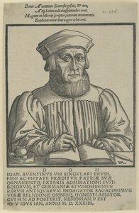 Ioannes Aventinus - dedicatio Annalium Boiorum alkotó: Hanns Lautensack