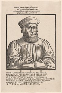 Johann Aventinus (Johann Turmair) alkotó: Hanns Lautensack