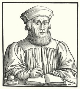Johannes Aventinus bajor reneszánsz humanista, történész és filológus (metszet)