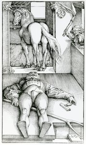 Alvó vőlegény és varázslónő alkotó: Hans (after) Baldung Grien