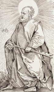 Szent Péter, aki a Mennyek Királyságának kulcsait tartja alkotó: Hans (after) Baldung Grien