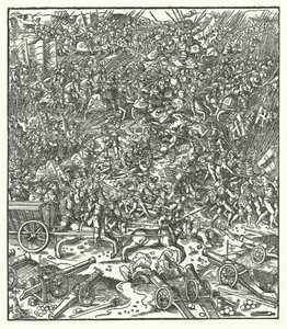 Guinegate-i csata, Franciaország, 1479. augusztus 7. (metszet)