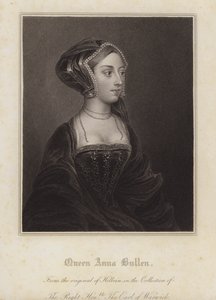 Anne Boleyn, VIII. Henrik király második felesége (metszet)