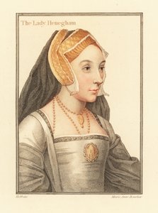Mary Shelton, Lady Heveningham, 1812 (metszet) alkotó: Hans (after) Holbein the Younger