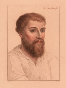 Sir Nicholas Poyntz (1510-1556), angol udvarmester, 1812 (metszet) alkotó: Hans (after) Holbein the Younger
