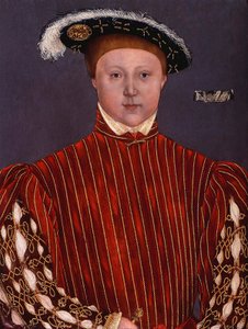 "Vi. Edward (1537-1553) angol király portréja" Festmény az ifjabb Hans Holbein köréről alkotó: Hans (circle of) Holbein the Younger