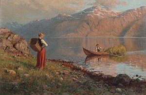 Dátum a Fjord mellett (olaj, vászon)