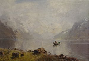 Sognefjordenből (olaj, vászon) alkotó: Hans Andreas Dahl
