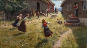 A disznó laza (olaj, vászon)