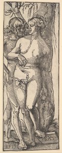 Ádám és Éva, 1519. alkotó: Hans Baldung