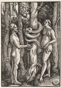 Ádám és Éva, c. 1514. alkotó: Hans Baldung