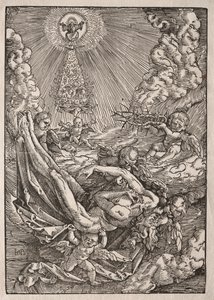 Krisztust angyalok vitték a mennybe alkotó: Hans Baldung