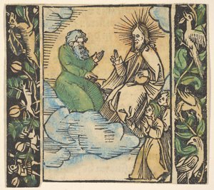 Illusztráció: Decided Gart of the Rosary Mariae. alkotó: Hans Baldung