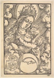 Madonna Lactans, az Enchiridon poeticumból, 1515 alkotó: Hans Baldung