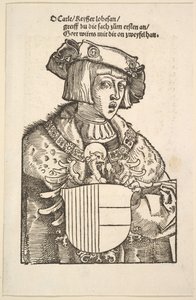 V. Károly portréja. alkotó: Hans Baldung