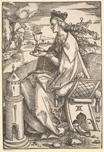 Utca. Barbara, kb. 1505. alkotó: Hans Baldung