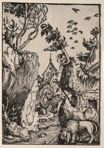 Szent Jeromos a vadonban alkotó: Hans Baldung