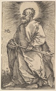 Szent Péter Krisztustól és az apostoloktól, 1519. alkotó: Hans Baldung