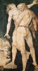 Herkules és Antaeus, 1530 körül alkotó: Hans Baldung Grien