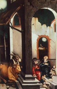 Születés, Hans Baldung (1484-1485 - 1545), panel alkotó: Hans Baldung Grien