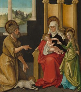Szent Anna a Gyermek Krisztussal, a Szűzanyával és Keresztelő Szent Jánossal alkotó: Hans Baldung Grien