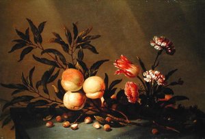 Barack- és virágcsendélet, 1641