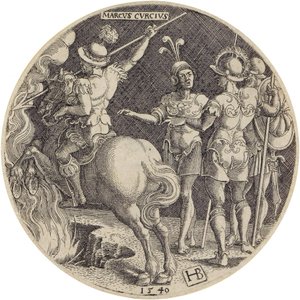 Marcus Curtius alkotó: Hans Brosamer