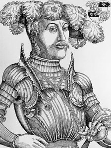I. Fülöp, Hesse földgrófja, a nagylelkű (1504-1567) portréja, Hans Brosamer (1495-1554) metszete