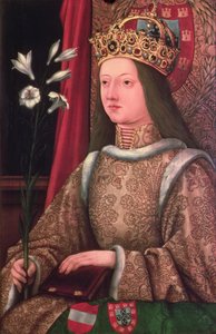 Eleonor portugál királynő (143437-67) III. Frigyes (1415-93) felesége (az elveszett eredeti másolata, 1468 (panel) alkotó: Hans Burgkmair
