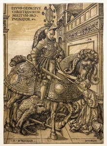 Szent György és a sárkány alkotó: Hans Burgkmair