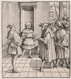 Egy kis ember rossz tanácsa a másiknak, 1512-1516. alkotó: Hans Burgkmair