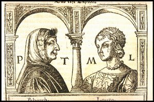 Petrarch és Laura, 1545 körül.
