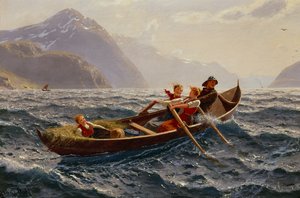 Hajós evezős kirándulás a Sognefjordenben