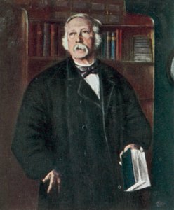 Theodor Fontane, német regényíró és költő (színes litográfia) alkotó: Hans Fechner