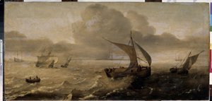 "La tempete en mer" (Viharos tenger) Hans Goderis (1622-1642) festménye 17. századi Ermitázs Múzeum, Szentpétervár alkotó: Hans Goderis