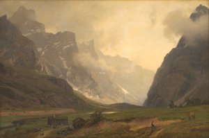 A romsdaleni trollcsúcsok: Romsdalshorn lába jobbra