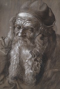 Egy öreg, 93 éves: Szent Jeromos (ecset és tinta)