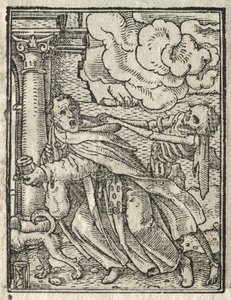 A haláltánc: A koldus szerzetes; Az Apáca alkotó: Hans Holbein