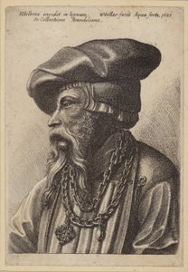 Szakállas férfi láncos nyaklánccal alkotó: Hans Holbein der Jüngere