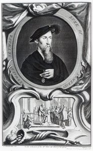 Edward Seymour, Somerset 1. hercege, Jacobus Houbraken metszete, 1738 alkotó: Hans Holbein der Jüngere