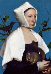 Hölgy egy mókussal és egy mókussal, 1526-28 körül