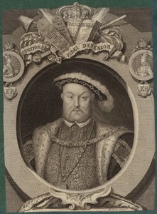 Henrik angol király portréja alkotó: Hans Holbein der Jüngere