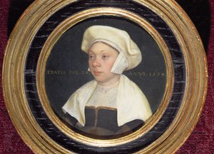 Henrik király udvarának egyik méltóságának felesége, 1534 (72441 pár) alkotó: Hans Holbein der Jüngere