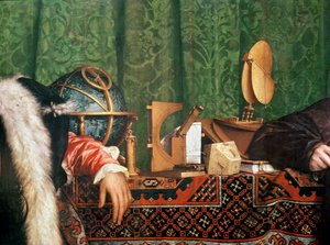 A nagykövetek, csillagászati műszerek részlete, 1533 olaj, panel részlet 4147 alkotó: Hans Holbein the Elder